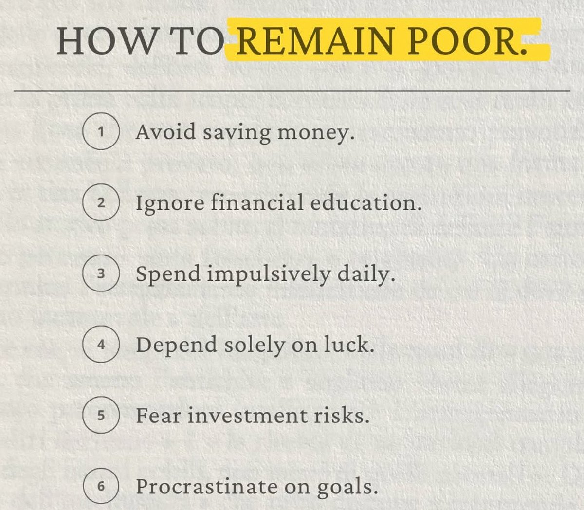 ClayTrader25's tweet photo. Pretty much sums it up. #money #moneymanagement #personalfinance #cashflow #passiveincome #buildwealth #savemoneylivebetter #cash #poor #rich #claytrader https://t.co/pqe3GQEdV3