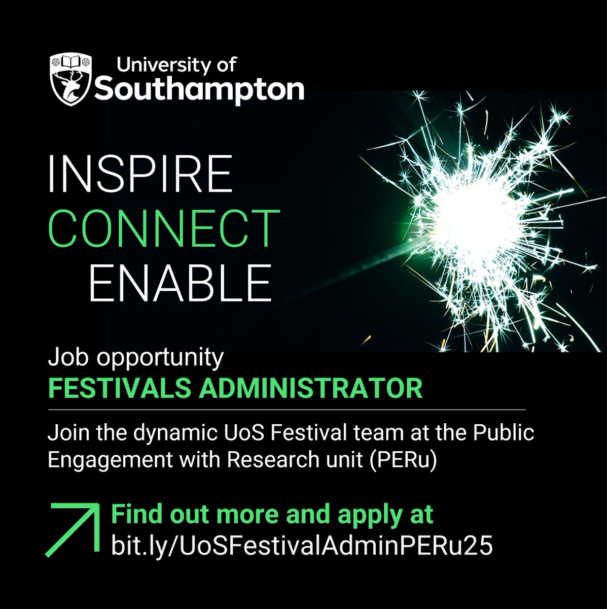 UoS Public Engagement (@uos_engagement) on Twitter photo 📢 JOB ALERT!
Join our friendly team at the Public Engagement with Research unit <a href="/unisouthampton/">University of Southampton</a> as Festivals Administrator to support #SOTSEF🔍 #UoSArtsHumFest✍️ and the #UoSRoadshow! 🌈
↘️ Visit: bit.ly/UoSFestivalAdm…
🗓️ Deadline: Thursday 22nd May
⏲️ Part time | Permanent 📢 JOB ALERT!
Join our friendly team at the Public Engagement with Research unit <a href="/unisouthampton/">University of Southampton</a> as Festivals Administrator to support #SOTSEF🔍 #UoSArtsHumFest✍️ and the #UoSRoadshow! 🌈
↘️ Visit: bit.ly/UoSFestivalAdm…
🗓️ Deadline: Thursday 22nd May
⏲️ Part time | Permanent