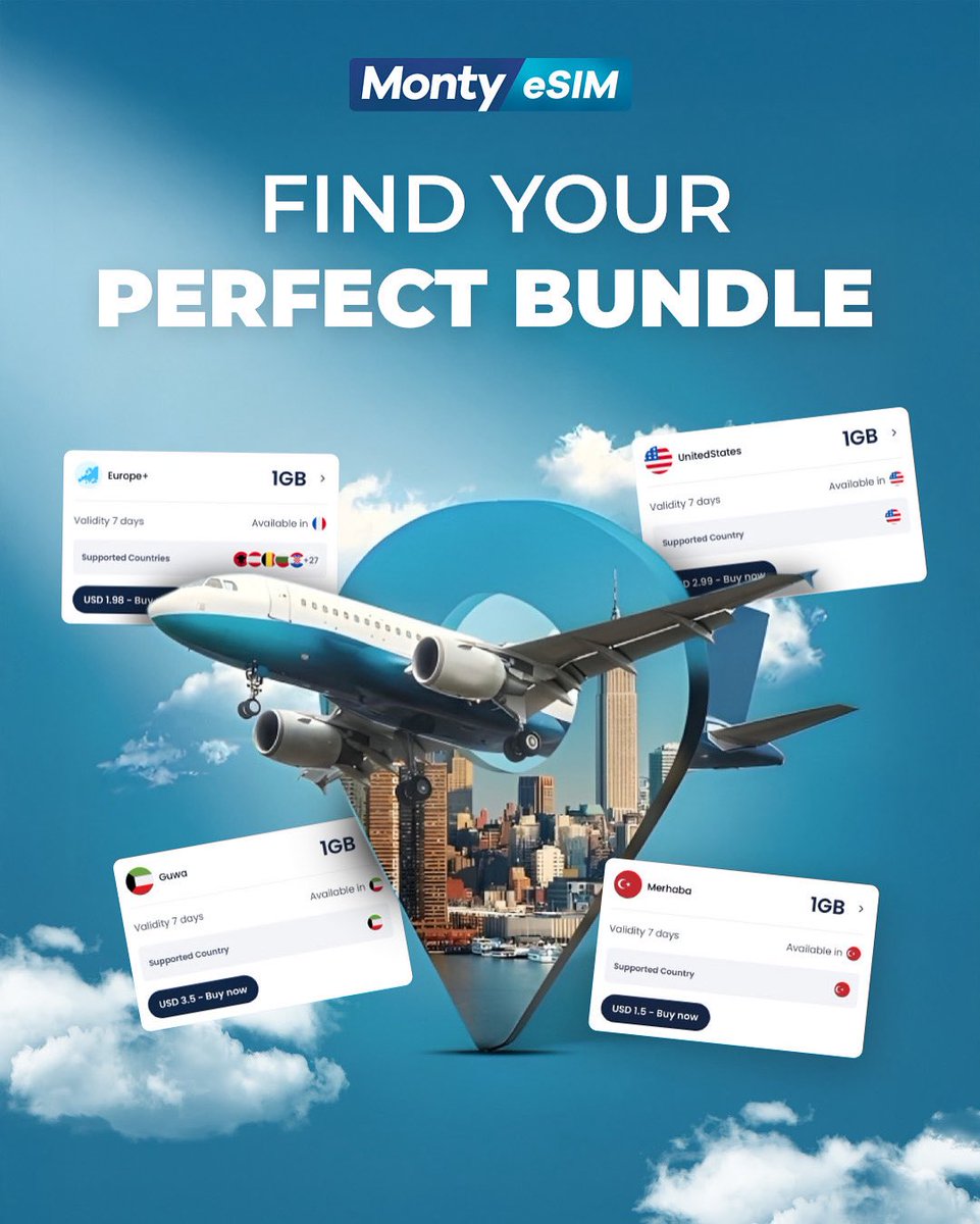 Monty eSIM tweet media