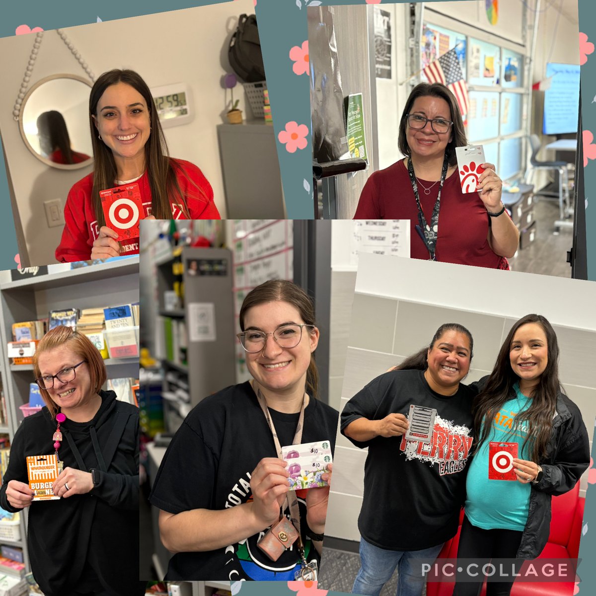 Shoutout to our awesome parents!
Thank you for donating gift cards for our second round of winners! Your support means so much and helps us keep the excitement going for our students. We appreciate you! ❤️🦅