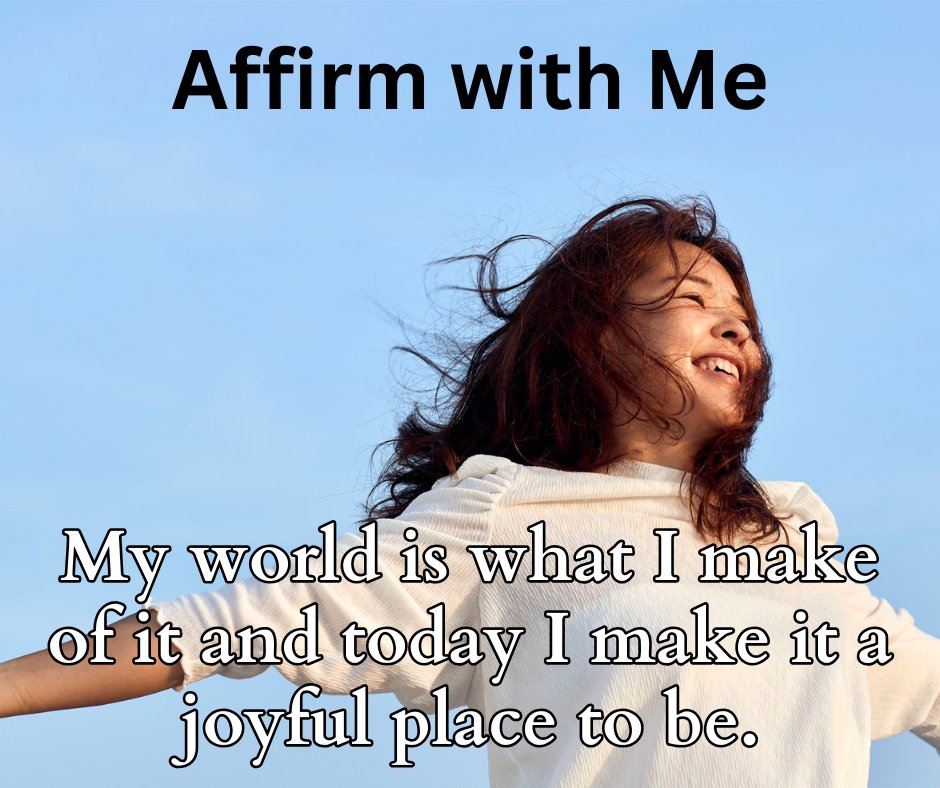 This is a fantastic #affirmation to use for any attribute you want to promote in yourself. Simply replace the word joyful with your word of choice.