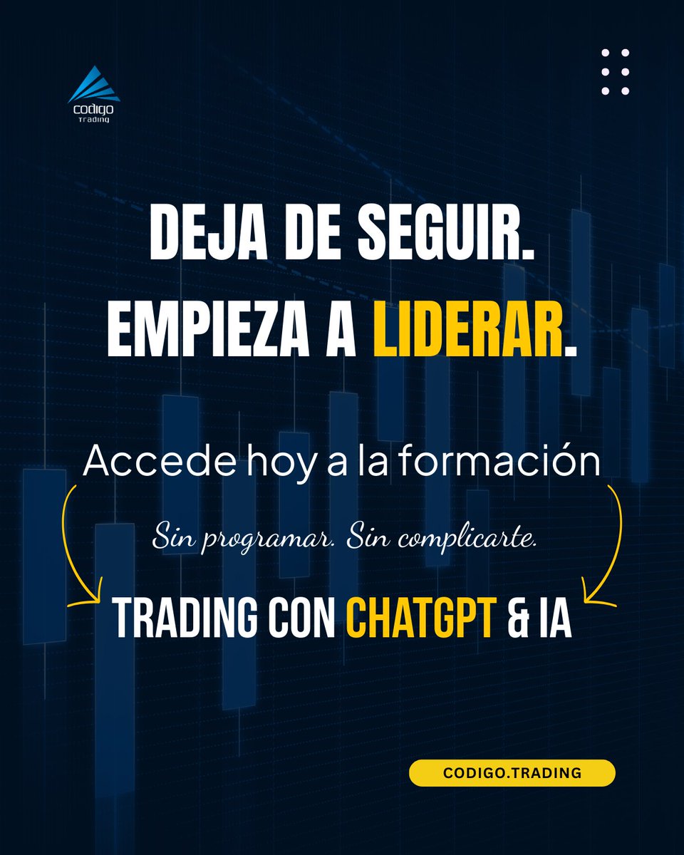 CodigoTrading's tweet image. 🔁 ¿Sigues dependiendo de señales de otros para operar?

⚠️Advertencia: El trading conlleva alto riesgo de pérdida de capital. La información es solo informativa.

#tradingautomatizado #botdetrading #tradingconia #tradingparaprincipiantes #tradingeducativo #inversioninteligente