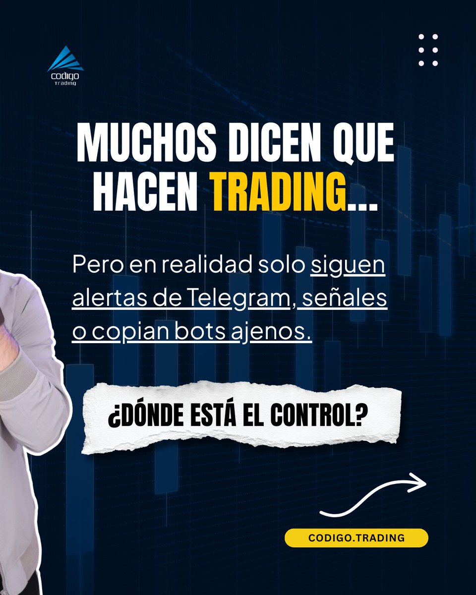 CodigoTrading's tweet image. 🔁 ¿Sigues dependiendo de señales de otros para operar?

⚠️Advertencia: El trading conlleva alto riesgo de pérdida de capital. La información es solo informativa.

#tradingautomatizado #botdetrading #tradingconia #tradingparaprincipiantes #tradingeducativo #inversioninteligente