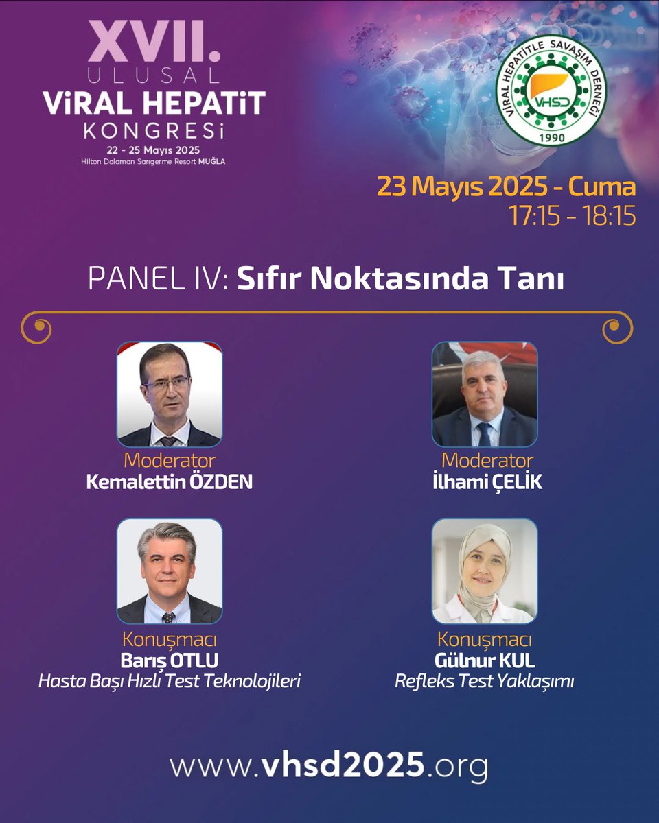 PANEL IV: Sıfır Noktasında Tanı
vhsd2025.org