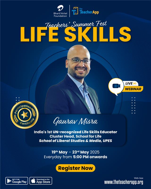 Meet Gaurav Misra – India’s first UN-recognized Life Skills Educator and Cluster Head, School for Life, School of Liberal Studies &amp; Media, UPES – a passionate advocate for transforming education through life skills.