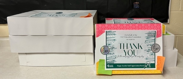 Thank you EGF Education Foundation for the doughnuts this morning!