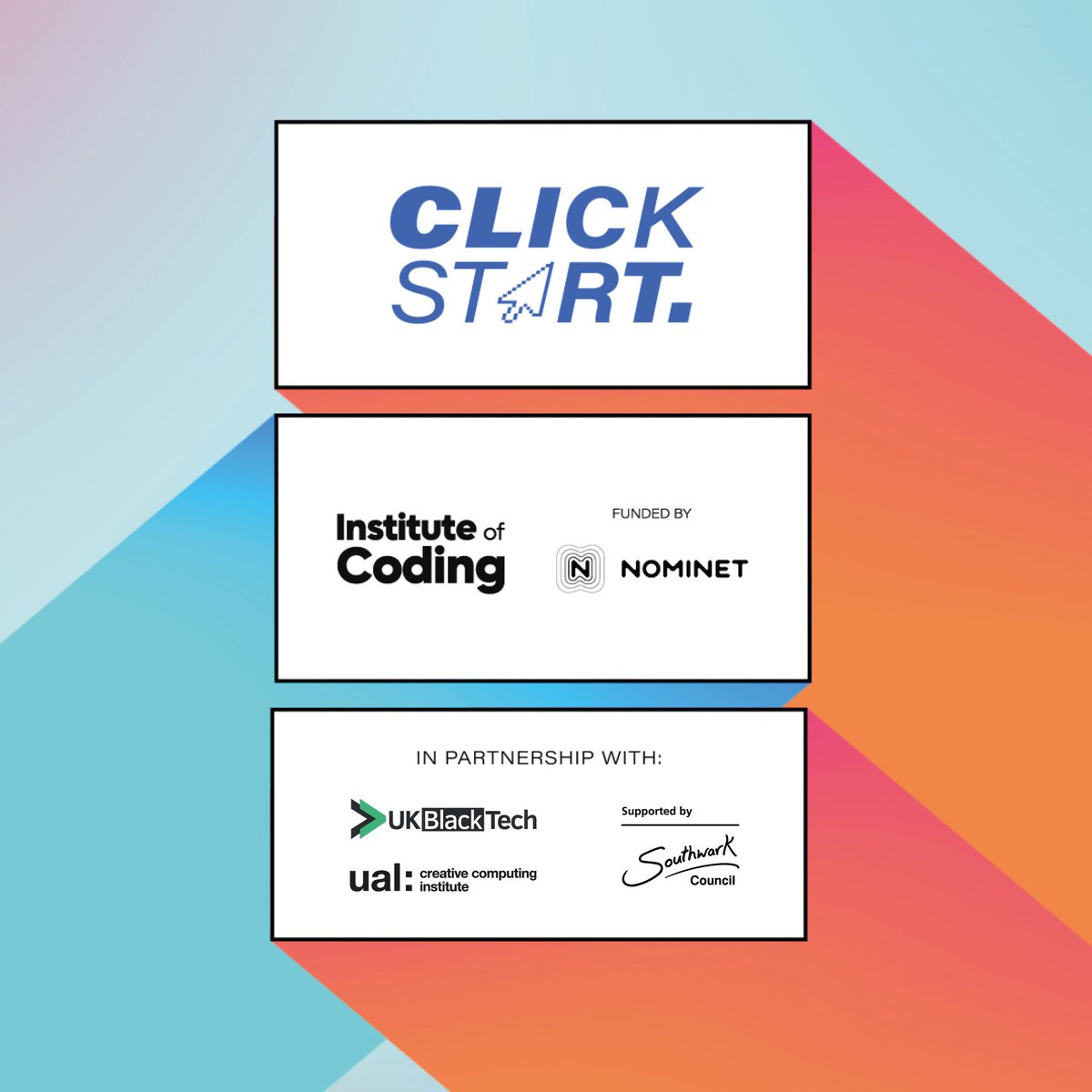 Institute of Coding (@iocoding) on Twitter photo Sign up to our Click Start Peckham DAZ programme with <a href="/ual_cci/">UAL Creative Computing Institute</a> @ukblacktech <a href="/lb_southwark/">Southwark Council</a>! There's plenty of upcoming dates, with the next course starting on 22nd May. Get to the link now to sign up for FREE! You really don’t want to miss out: bit.ly/3Z3sEE5 Sign up to our Click Start Peckham DAZ programme with <a href="/ual_cci/">UAL Creative Computing Institute</a> @ukblacktech <a href="/lb_southwark/">Southwark Council</a>! There's plenty of upcoming dates, with the next course starting on 22nd May. Get to the link now to sign up for FREE! You really don’t want to miss out: bit.ly/3Z3sEE5