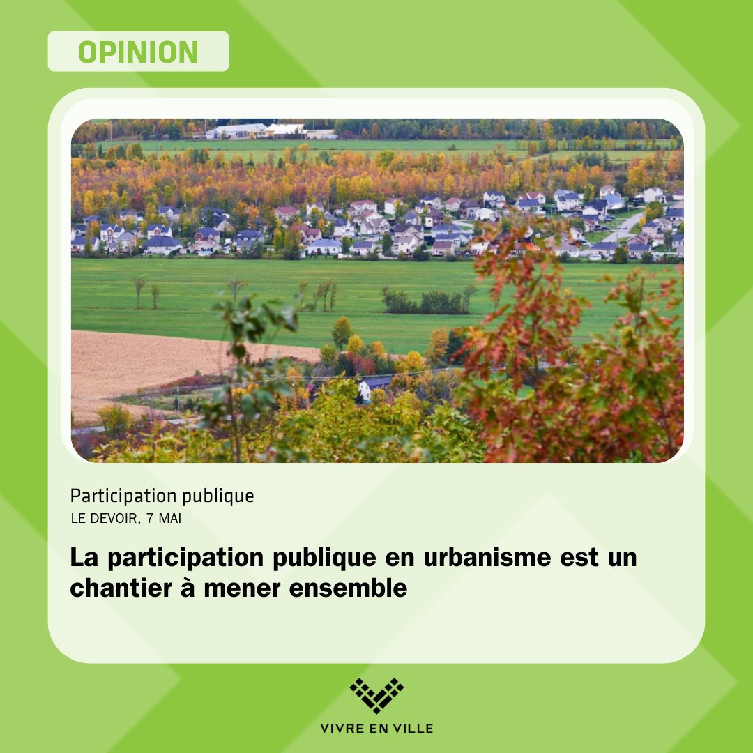 [Texte d’opinion📝] « La création d’une réelle culture de la participation passe inévitablement par une collaboration étroite pour établir les conditions gagnantes d’un tel chantier. Réunissons-nous pour bâtir, ensemble, ce nouveau cadre de référence de la participation publique