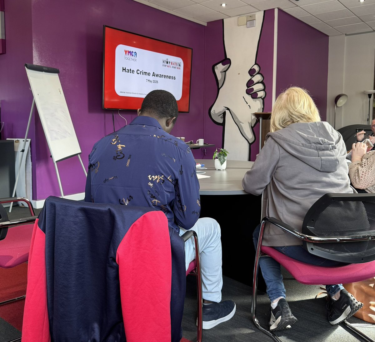 stophateuk's tweet image. Presented 2nd #hatecrime awareness session to #YMCALiverpool staff today. Discussions centred on impact of hate, #microaggressions , workplace abuse & violence, reporting & working together to respond appropriately to all forms of discrimination & prejudice #stophatestarthere