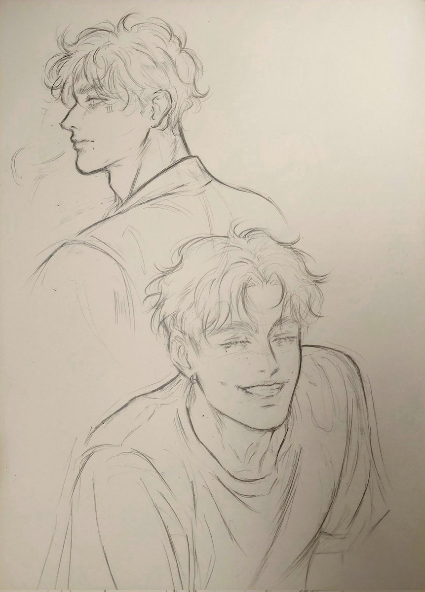 WE ARE SO BACK!! uni has me in TEARS but i finally have time to draw #jerejean 🤧
 #jeremyknox #jeanmoreau #aftg #tsc