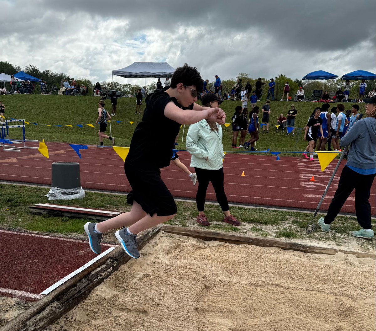 Congratulations to our BMS Unified Track &amp; Field athletes for a great first meet! They did field events: turbojav, softball throw, shot put, and standing long jump plus a 100-meter walk and a 100-meter run.