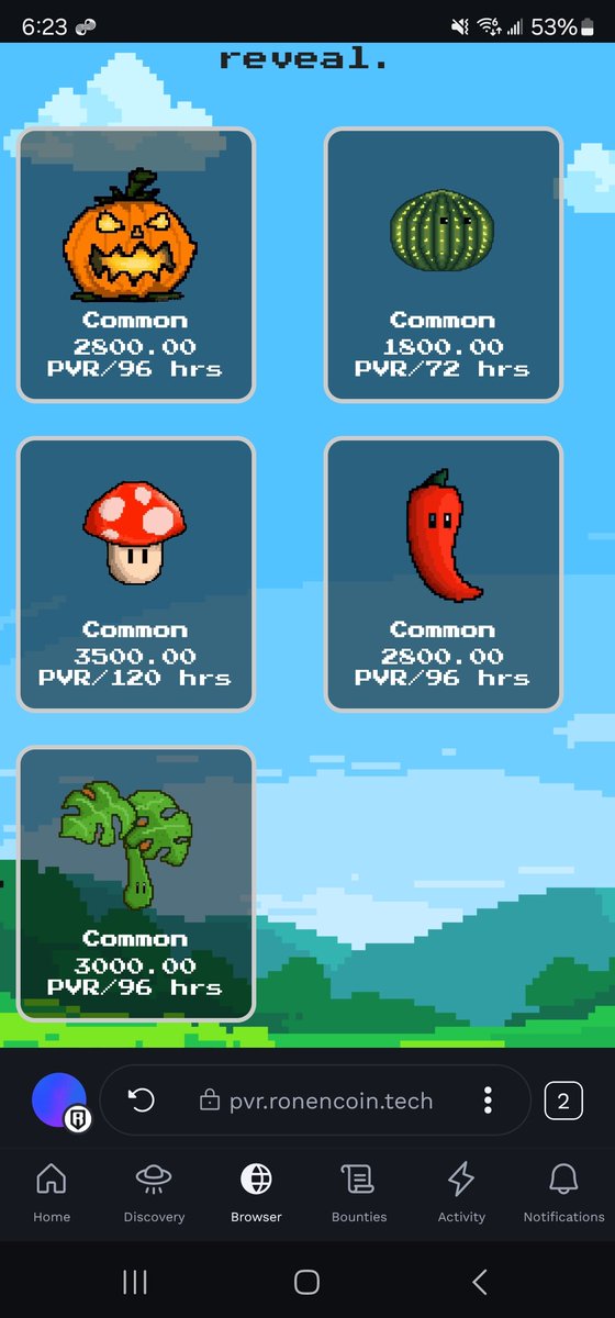 Minted seeds for PVR but sold em cuz I don't want commons 😅