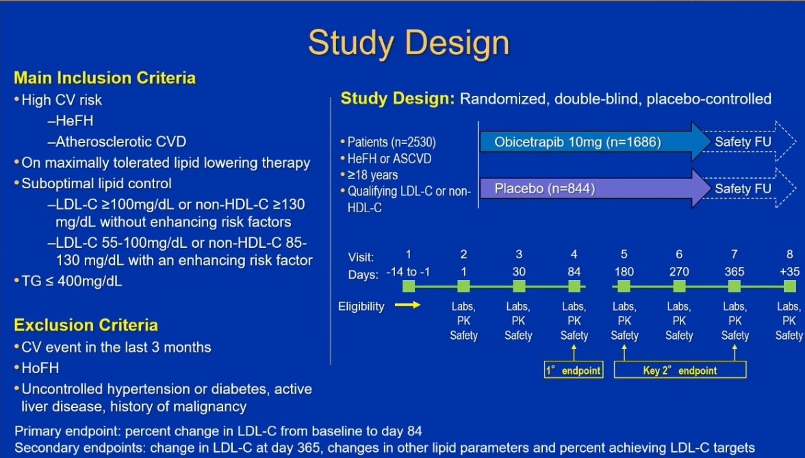 Sergio Kaiser MD, PhD, FACC, FESC 🇧🇷🇮🇱🇷🇴🇺🇦 (@pabeda1) on Twitter photo 1. Thread: Two late-breaker clinical trials on Obicetrapib presented today at <a href="/EASCongress/">EAS Congress</a>. This is the 2nd presentation, by <a href="/ProfSNicholls/">Steve Nicholls</a> and published simultaneously by <a href="/NEJM/">NEJM</a>. <a href="/JohnKastelein/">John Kastelein</a> <a href="/mdavidsonmd/">Michael Davidson MD</a> 👇 1. Thread: Two late-breaker clinical trials on Obicetrapib presented today at <a href="/EASCongress/">EAS Congress</a>. This is the 2nd presentation, by <a href="/ProfSNicholls/">Steve Nicholls</a> and published simultaneously by <a href="/NEJM/">NEJM</a>. <a href="/JohnKastelein/">John Kastelein</a> <a href="/mdavidsonmd/">Michael Davidson MD</a> 👇