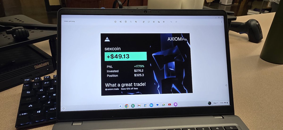 just hit a 50 banger off sexcoin on the work chromebook