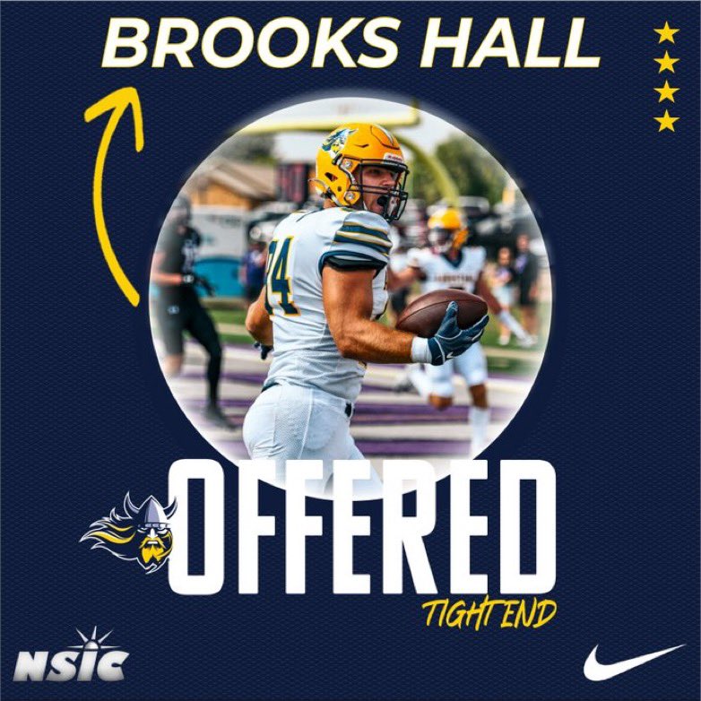 After a great call with <a href="/Coach_Enderson/">Brock Enderson</a> Im happy to announce I’ve received an offer from <a href="/AugieFB/">Augustana Football</a> <a href="/_pcpirates/">Platte County Football</a>