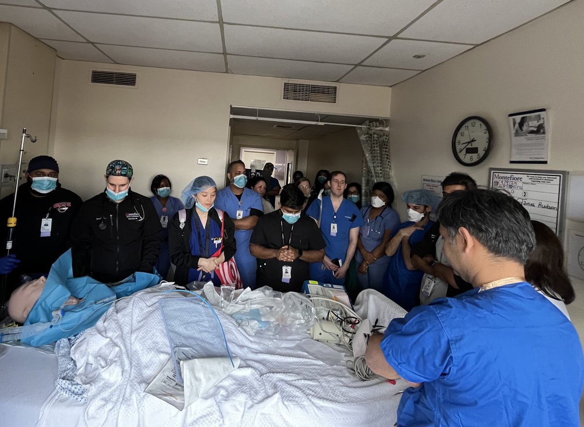 Incredible team effort at our multidisciplinary simulation workshops! Shout-out to Moses PACU Director Dr. Michael Kiyatkin &amp; Anesthesiologist Dr. Bilal Tufail for facilitating these "in situ" simulations with great inter-departmental collaboration w/ ENT, ED &amp; Dept of Medicine.
