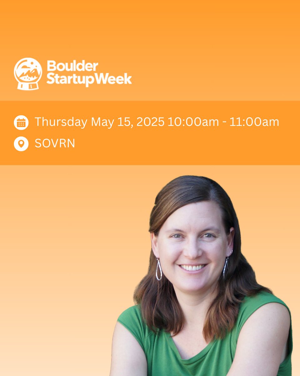 RMEOC (@rmeocenter) on Twitter photo Come to <a href="/bldrstartupweek/">Boulder Startup Week</a> to listen to our Deputy Director, Ashley Ortiz speak on how entrepreneurs can benefit form employee ownership in Colorado!
boulderstartupweek2025.sched.com/event/21VeF/th⦠Come to <a href="/bldrstartupweek/">Boulder Startup Week</a> to listen to our Deputy Director, Ashley Ortiz speak on how entrepreneurs can benefit form employee ownership in Colorado!
boulderstartupweek2025.sched.com/event/21VeF/thā¦