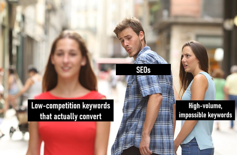 95% of websites fail at SEO… 

Because they target impossible keywords.

Here's how to find keywords you can ACTUALLY rank for...
—

🔹 Strategy #1: The "Too Niche" Approach

Big brands ignore keywords that are:

 - Too specific
 - Too low volume
 - Too niche-focused

Instead of