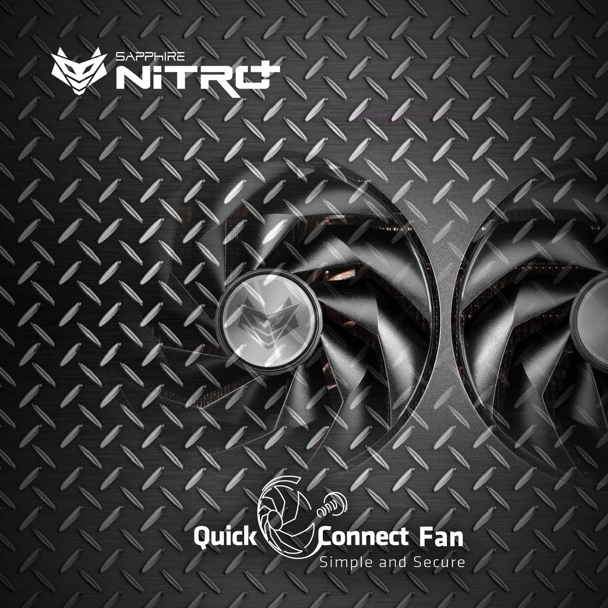 GPU fans nice &amp; clean with our FAN-FAVOURITE easily removable Quick Connect Fans on our SAPPHIRE NITRO+ lineup! A simple &amp; secure solution with only 1 screw and swiftly pop out to clean, swap or replace the fans as you wish without fear of rattling noises from the fans in use