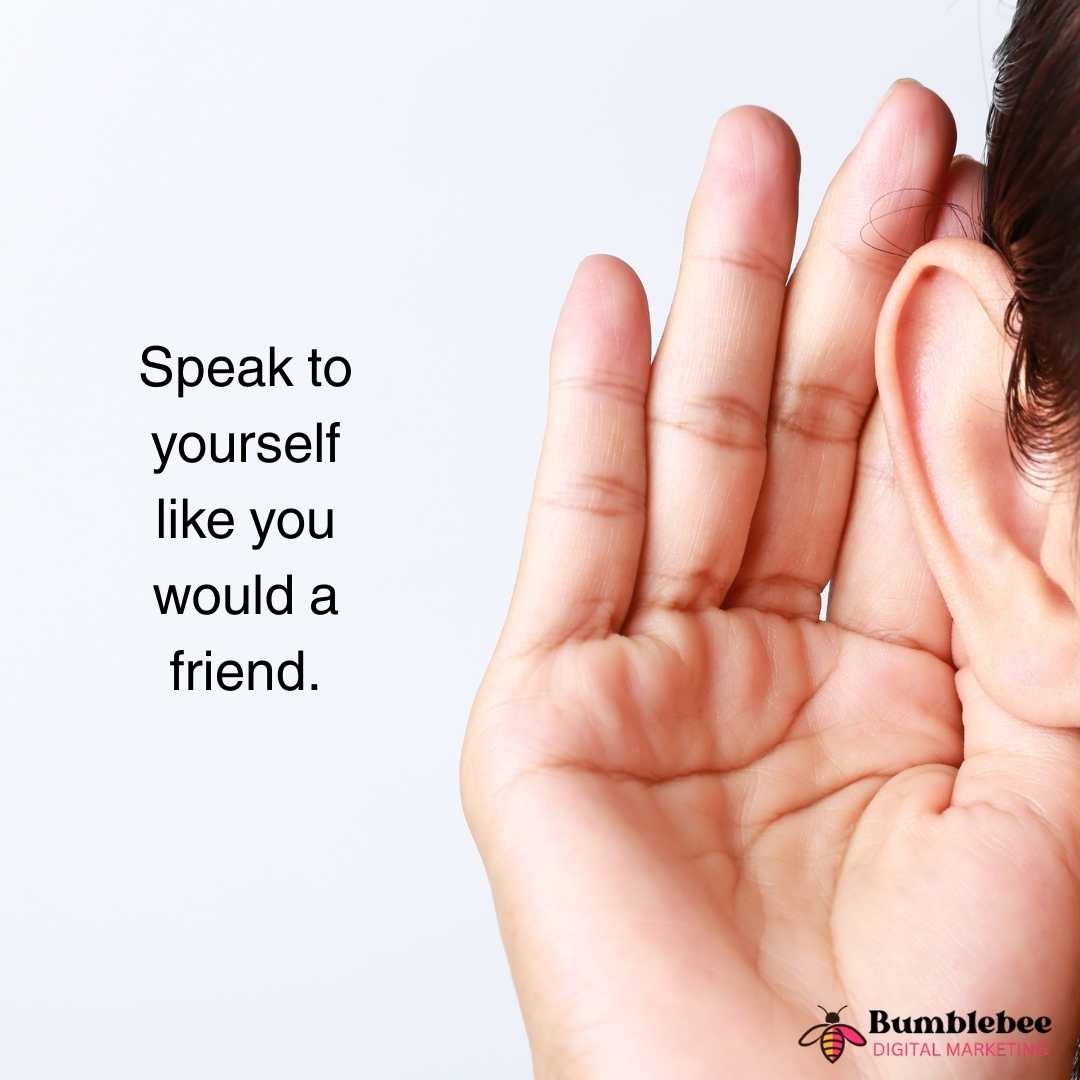 BumbleBeeDM's tweet image. What if you spoke to yourself like someone you love? 💛
 Would you call them lazy — or say they’re tired?
 Behind — or trying?
 This week, practice kindness from the inside out.
 How you talk to you shapes how you show up.
 #InnerVoiceMatters #SelfCompassion #BumblebeeCares