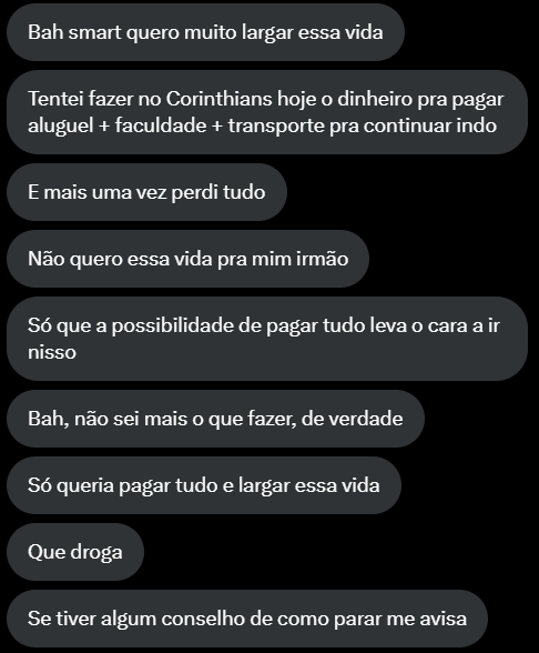 TheSmartBettor's tweet photo. A resenha e as brincadeiras são ótimas, mas tem horas que a gente precisa falar sério.

Apostar é uma diversão para quem tem dinheiro disponível para perder. Se você se dedicar, separar tempo da sua vida e levar a sério, você até pode conseguir ganhar um troco pra cerveja. (+) https://t.co/BuBsmIZ7Zr