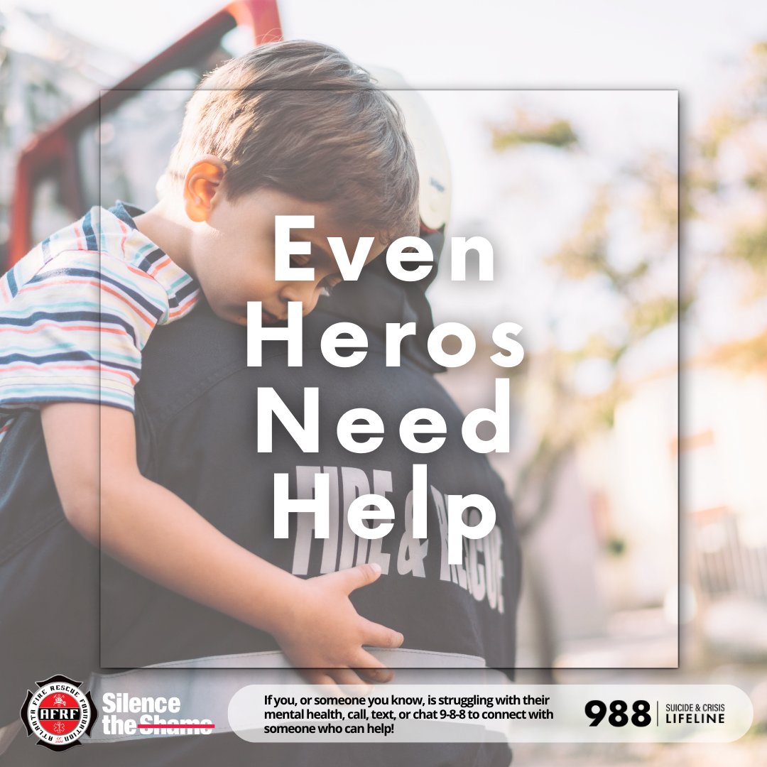 Silence the Shame (@silencethshame) on Twitter photo Even heroes need help. It’s brave to be vulnerable—talk about your challenges. You’re not alone.
<a href="/SilencetheShame/">Silence The Shame</a> x @ATLFireRescueFoundation support Fire & Rescue.
Need support? Call/text/chat 988.
#HeroHelp #FireAndRescue #SilenceTheShame Even heroes need help. It’s brave to be vulnerable—talk about your challenges. You’re not alone.
<a href="/SilencetheShame/">Silence The Shame</a> x @ATLFireRescueFoundation support Fire & Rescue.
Need support? Call/text/chat 988.
#HeroHelp #FireAndRescue #SilenceTheShame