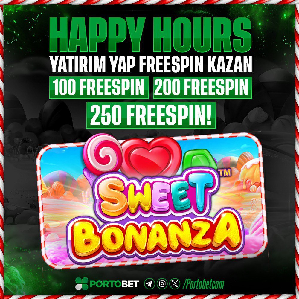 16:00 ve 19:00 Saatleri Arasında:

❎1000 - 2999 TL arası yatırımlarınız için 100 FS

❎3000 - 4999 TL arası yatırımlarınız için 200 FS

❎5000 TL ve üzeri yatırımlarınız için 250 FS

📢 Kazanmak için hemen linke: cutt.ly/kazandiranporto