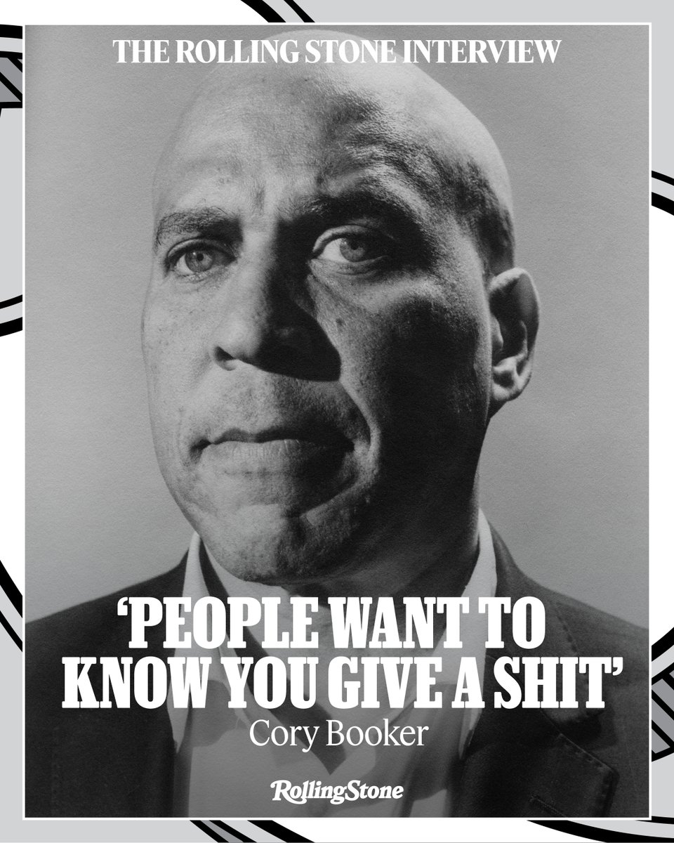 Rolling Stone (@rollingstone) on Twitter photo The Rolling Stone Interview: <a href="/CoryBooker/">Cory Booker</a>
The New Jersey Senator on his record-setting speech, what he learned as mayor of Newark, and what’s next for him politically.
Read: rollingstone.com/politics/polit… The Rolling Stone Interview: <a href="/CoryBooker/">Cory Booker</a>
The New Jersey Senator on his record-setting speech, what he learned as mayor of Newark, and what’s next for him politically.
Read: rollingstone.com/politics/polit…