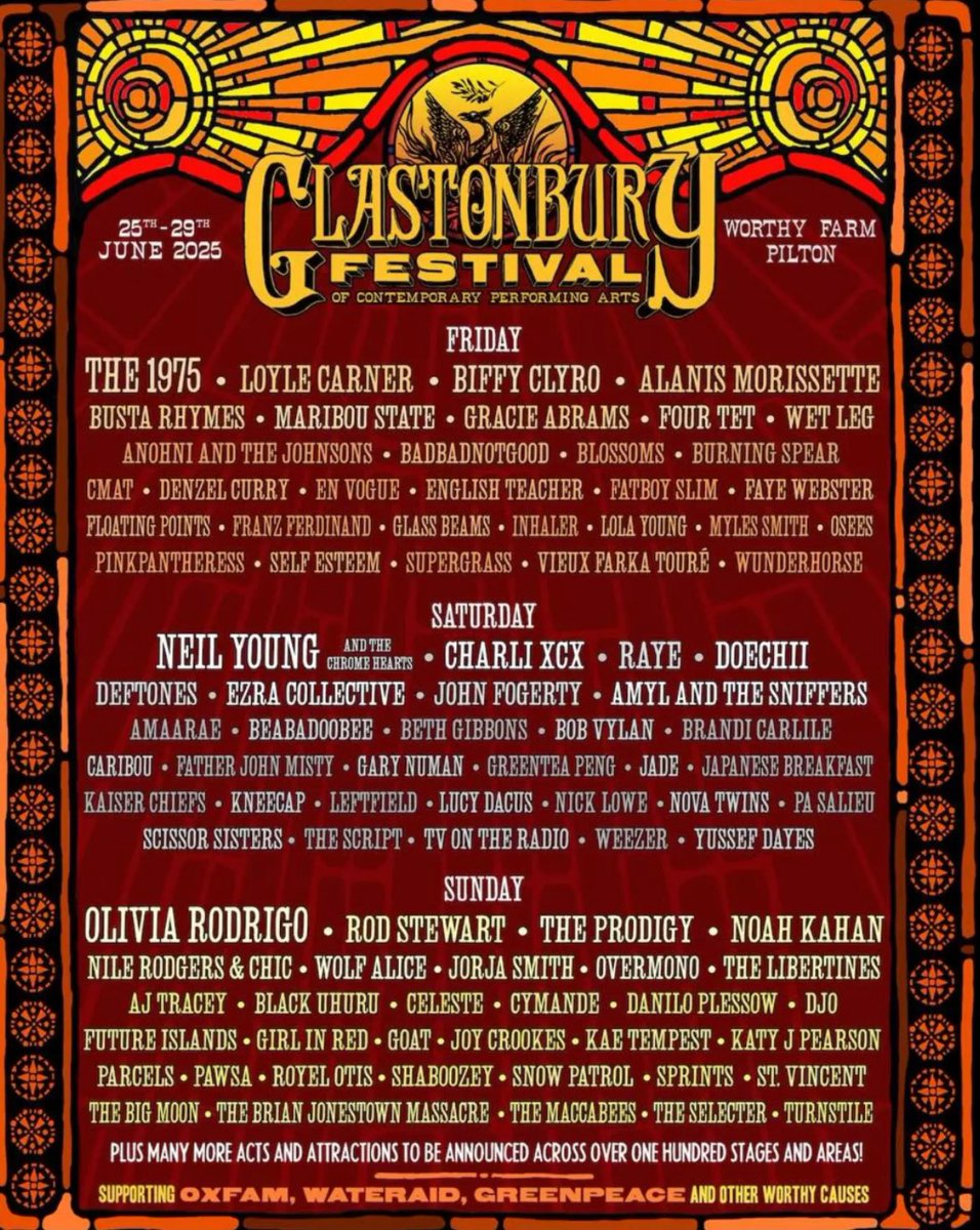 This bitch is playing glastonburyyyyyy! Woooo 🥁