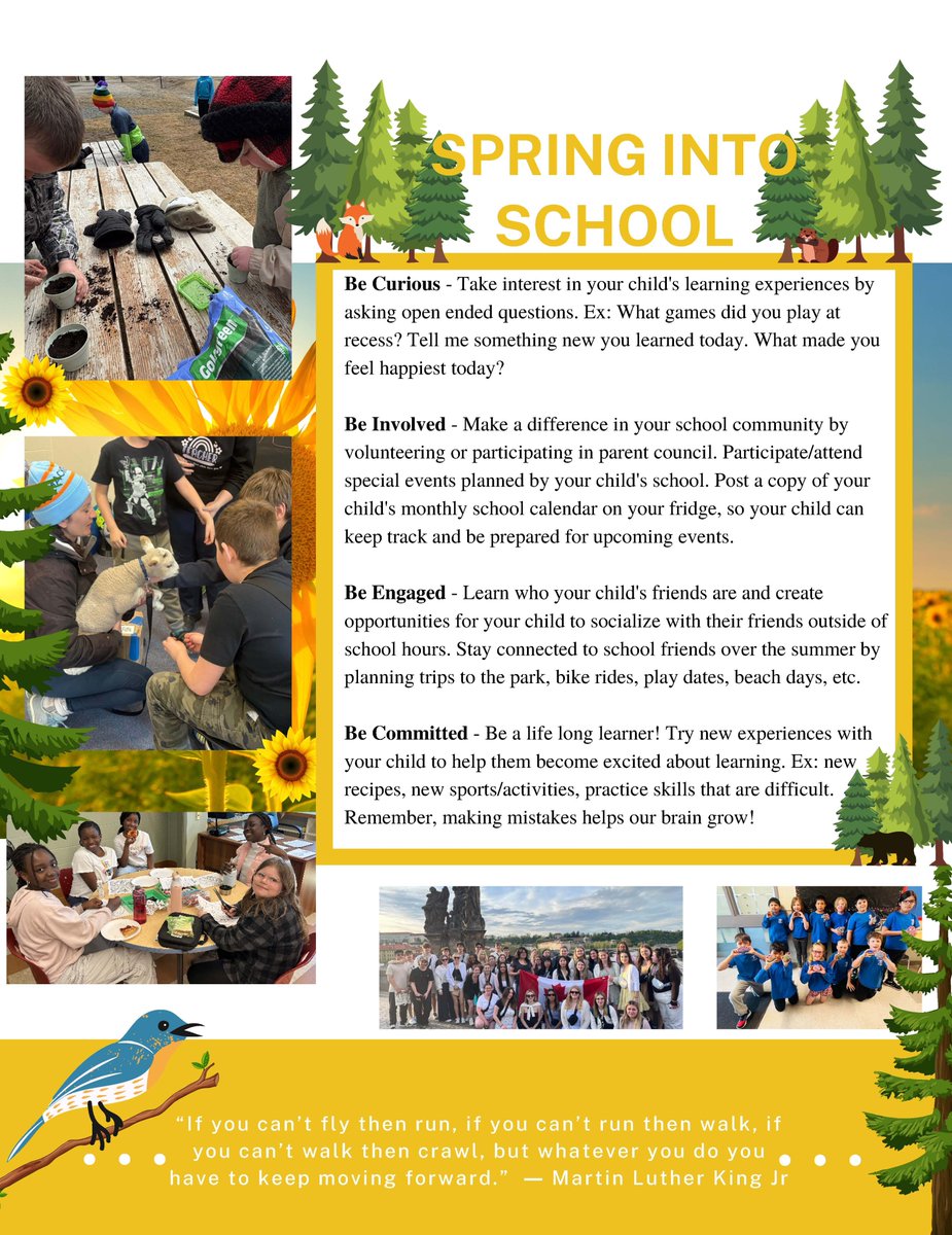 NCDSB is proud to share our Spring Attendance Newsletter, Every School Day Counts -packed with Tips &amp; Tricks to help families stay engaged in their child’s learning and school experience.

Check it out and share with your school community!
#NCDSB #EveryDayCounts #StudentSuccess