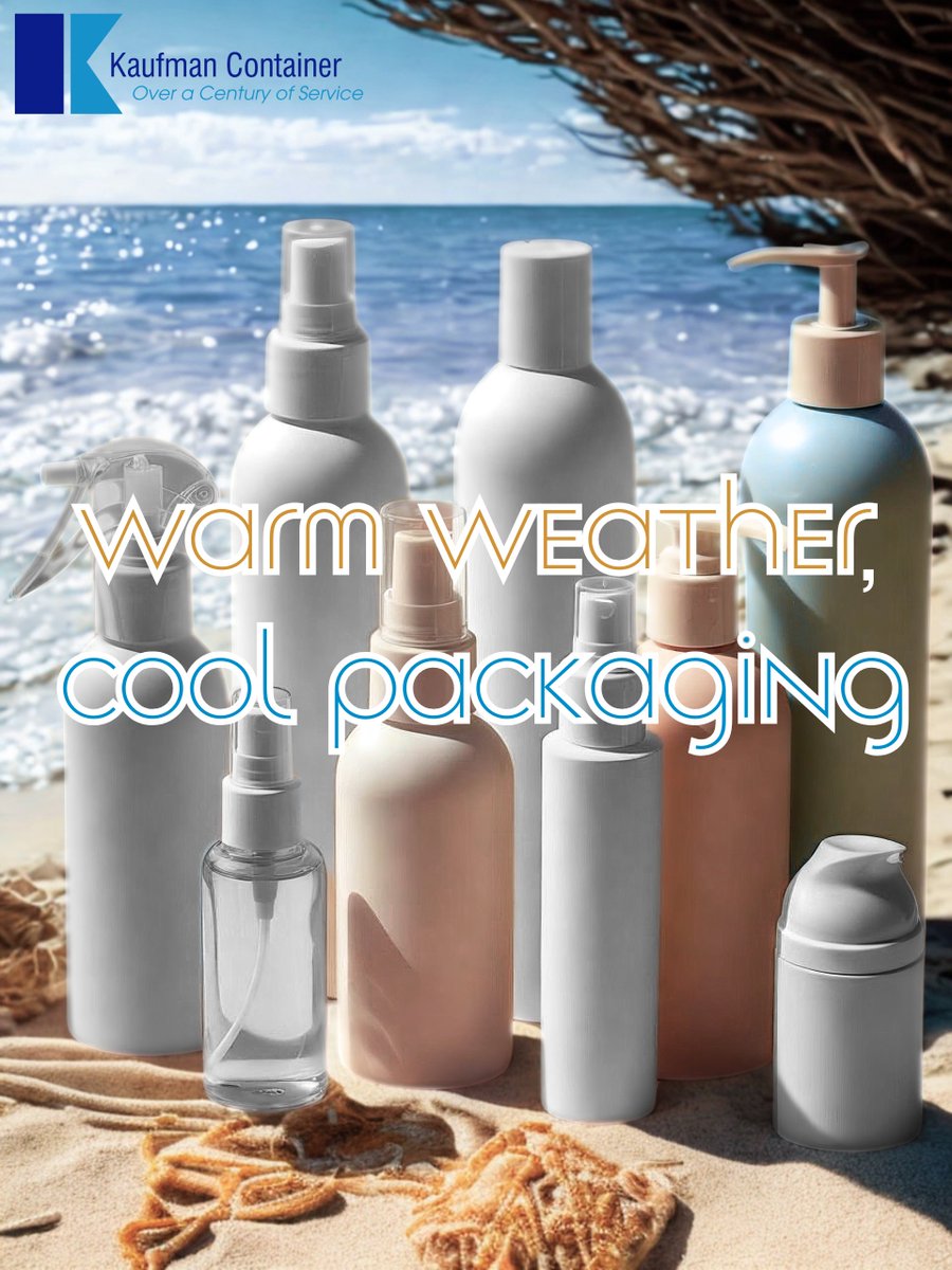 kaufmancont's tweet image. ☀️ Incoming warm weather calls for some cool packaging! Whether it's sunscreen, beach sprays, or summer skincare, we've got the perfect bottles, jars, and pumps to keep your products protected and looking fresh. 🧴🌊

#CoolPackaging #BeautyPackaging #PackagingSolutions #Packaging