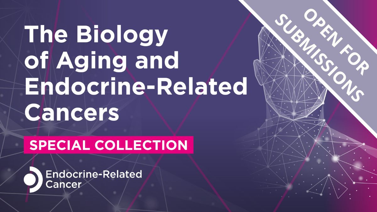 📢Call for submissions! 

How does aging shape endocrine-related cancer risk, treatment, and outcomes?

Submit your research proposal to our Special Collection: The Biology of Aging and Endocrine-Related Cancers

For more info &amp; to submit your proposal: erc@bioscientifica.com