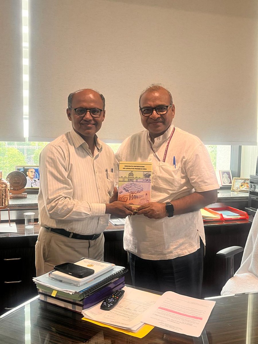 Prof. Rajive Kumar (@ms_aicte) on Twitter photo Congratulations to Dr Raghab Das for writing a Book titled ‘Democratic Contestations and Legislative Process in India’ unveiled by Shri <a href="/dpradhanbjp/">Dharmendra Pradhan</a>. The book captures the essence of India’s vibrant parliamentary traditions and democratic resilience.
<a href="/EduMinOfIndia/">Ministry of Education</a>
<a href="/AICTE_INDIA/">AICTE</a> Congratulations to Dr Raghab Das for writing a Book titled ‘Democratic Contestations and Legislative Process in India’ unveiled by Shri <a href="/dpradhanbjp/">Dharmendra Pradhan</a>. The book captures the essence of India’s vibrant parliamentary traditions and democratic resilience.
<a href="/EduMinOfIndia/">Ministry of Education</a>
<a href="/AICTE_INDIA/">AICTE</a>