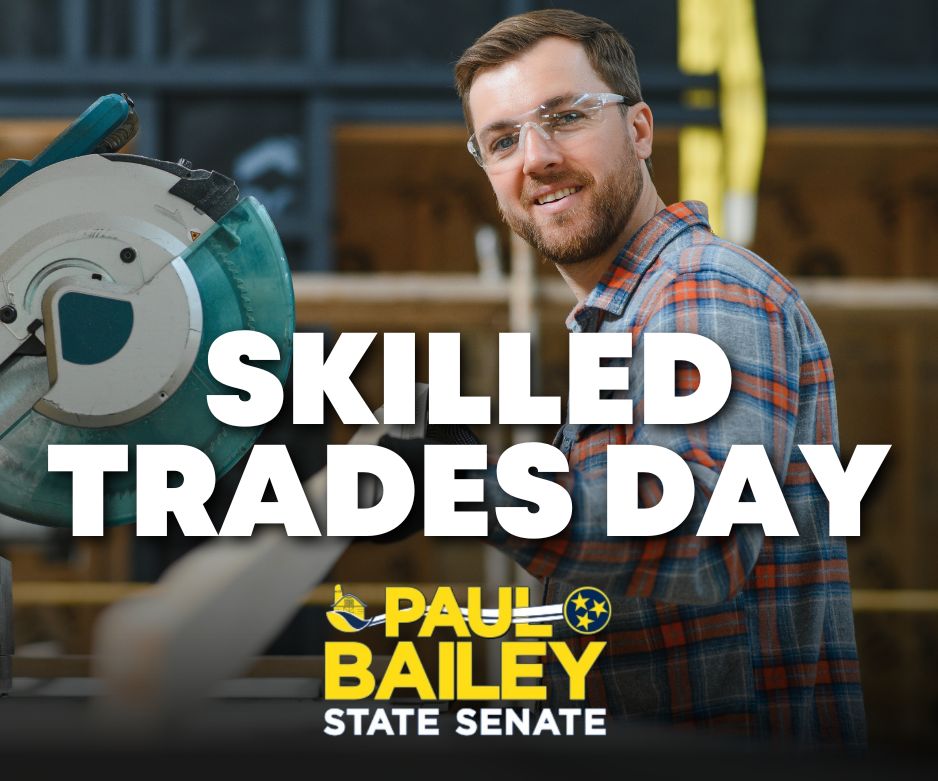 Celebrating Skilled Trades Day! Proud to recognize the hardworking men and women whose skills, dedication, and craftsmanship build a stronger #TNSen15 and Tennessee.