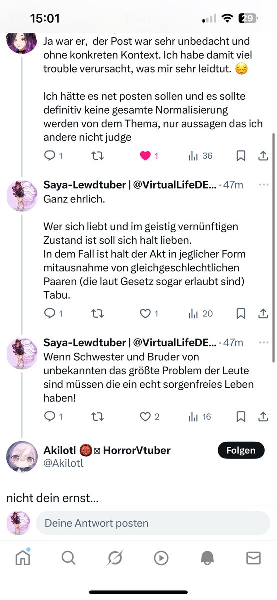 Saya-Vtuber-Prostitute| @VirtualLifeDE #NoAI tweet media