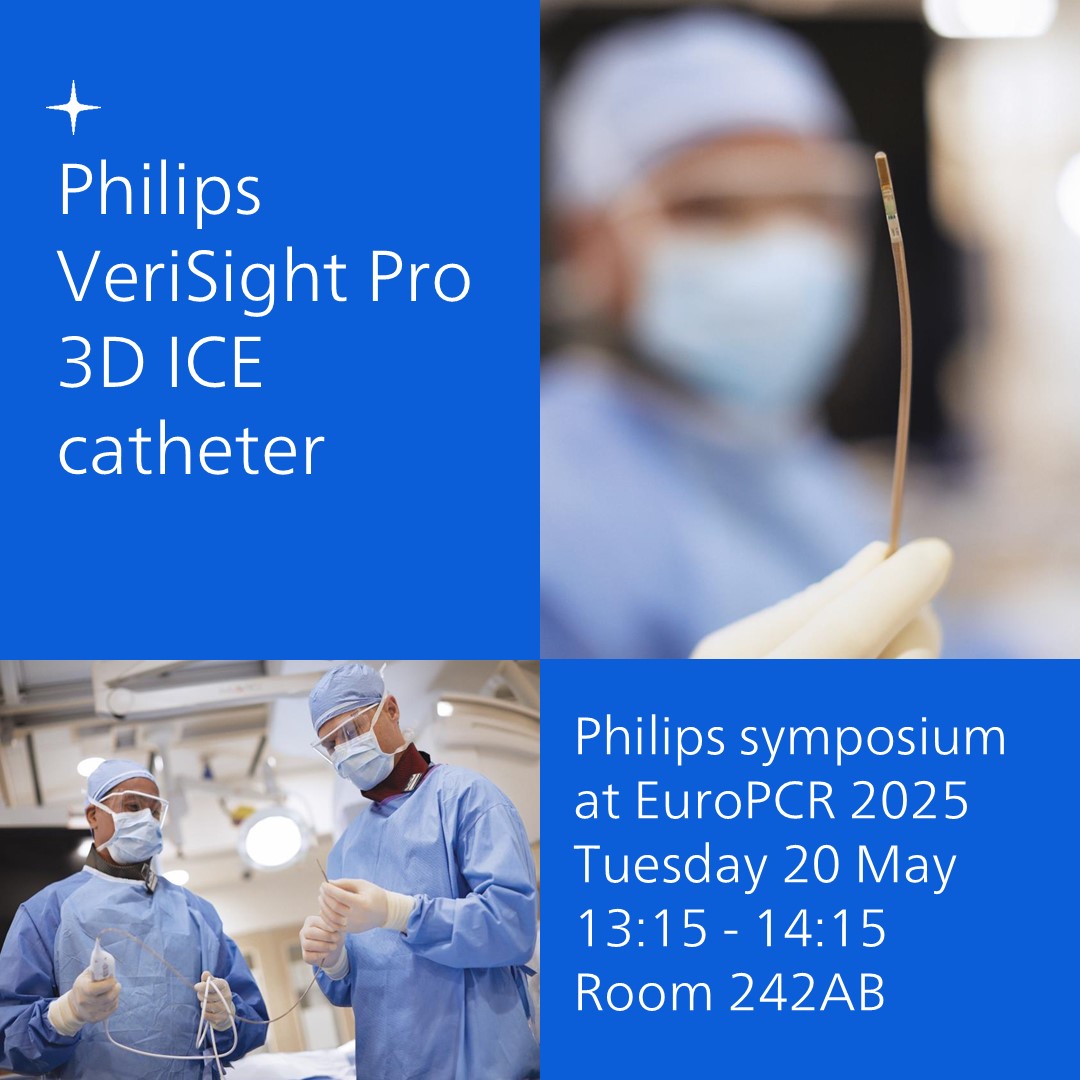 Join our symposium at #EuroPCR and learn how to apply 3D ICE imaging protocols for structural heart interventions. to.philips/60132LSOB