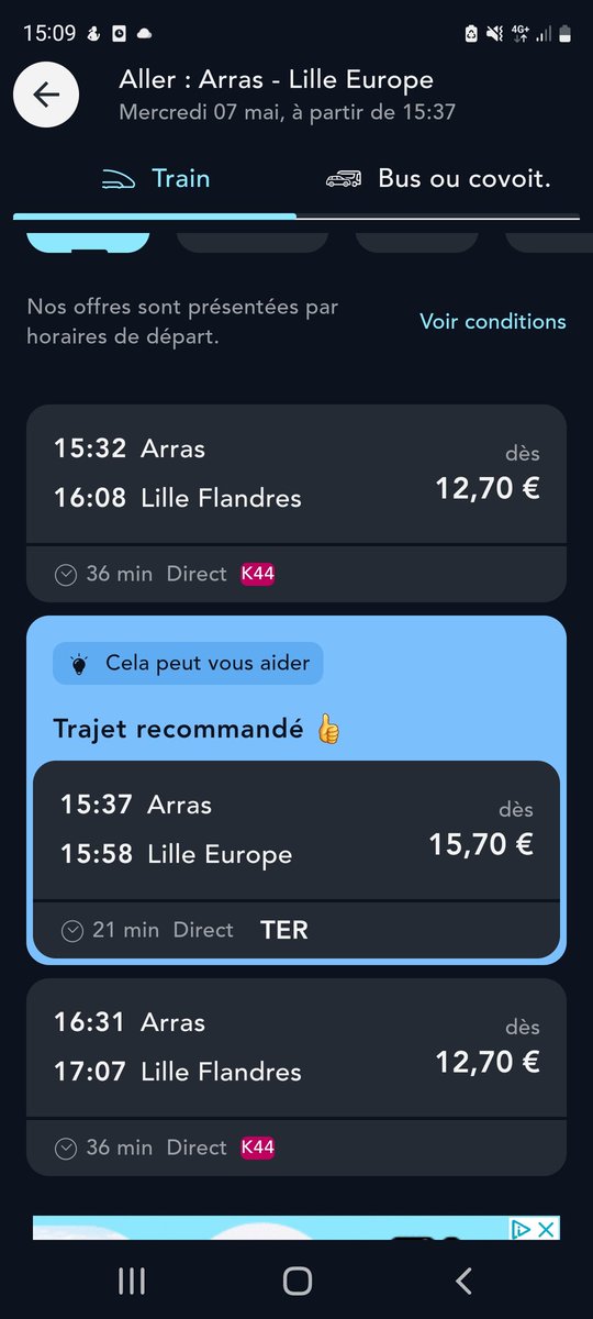 MathimeB's tweet image. Bonjour @TERHDF !
J&apos;ai un abonnement annuel TERGV arras lille. Est-ce que je peux prendre le tergv de 15h37? Sur la fiche horaire c&apos;est écrit uniquement le vendredi...