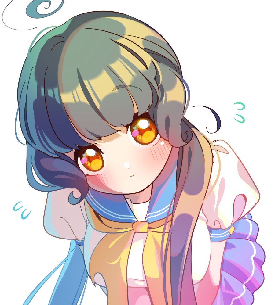 「#この子ひとりで自分を認識してもらえそうなうちの子見せて欲しい 黒髪パッツンおさ」|静本はる🐰🎏のイラスト