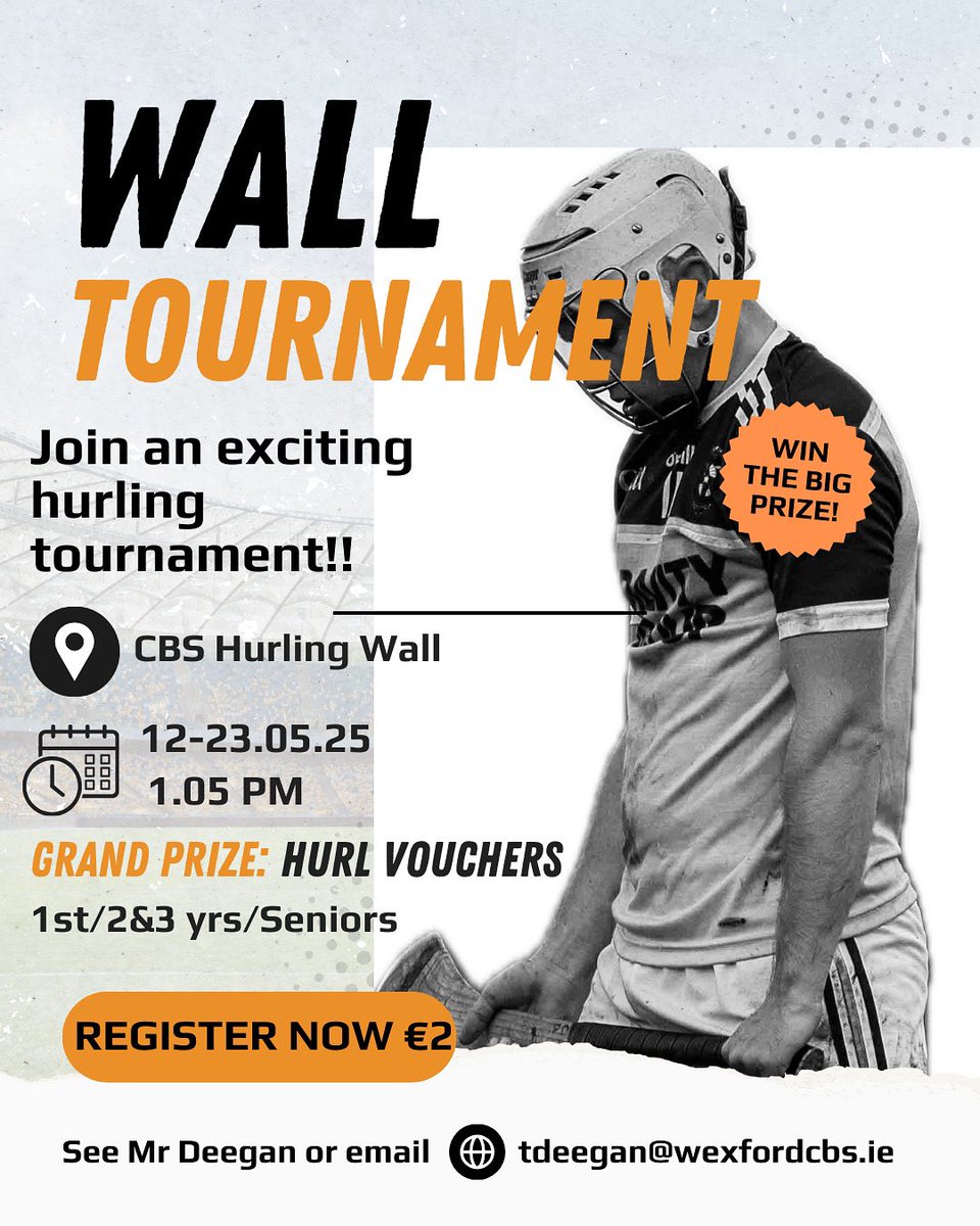 Students interested in participating should contact Mr Deegan ASAP! 
#CBSbuilt
🟣🟡