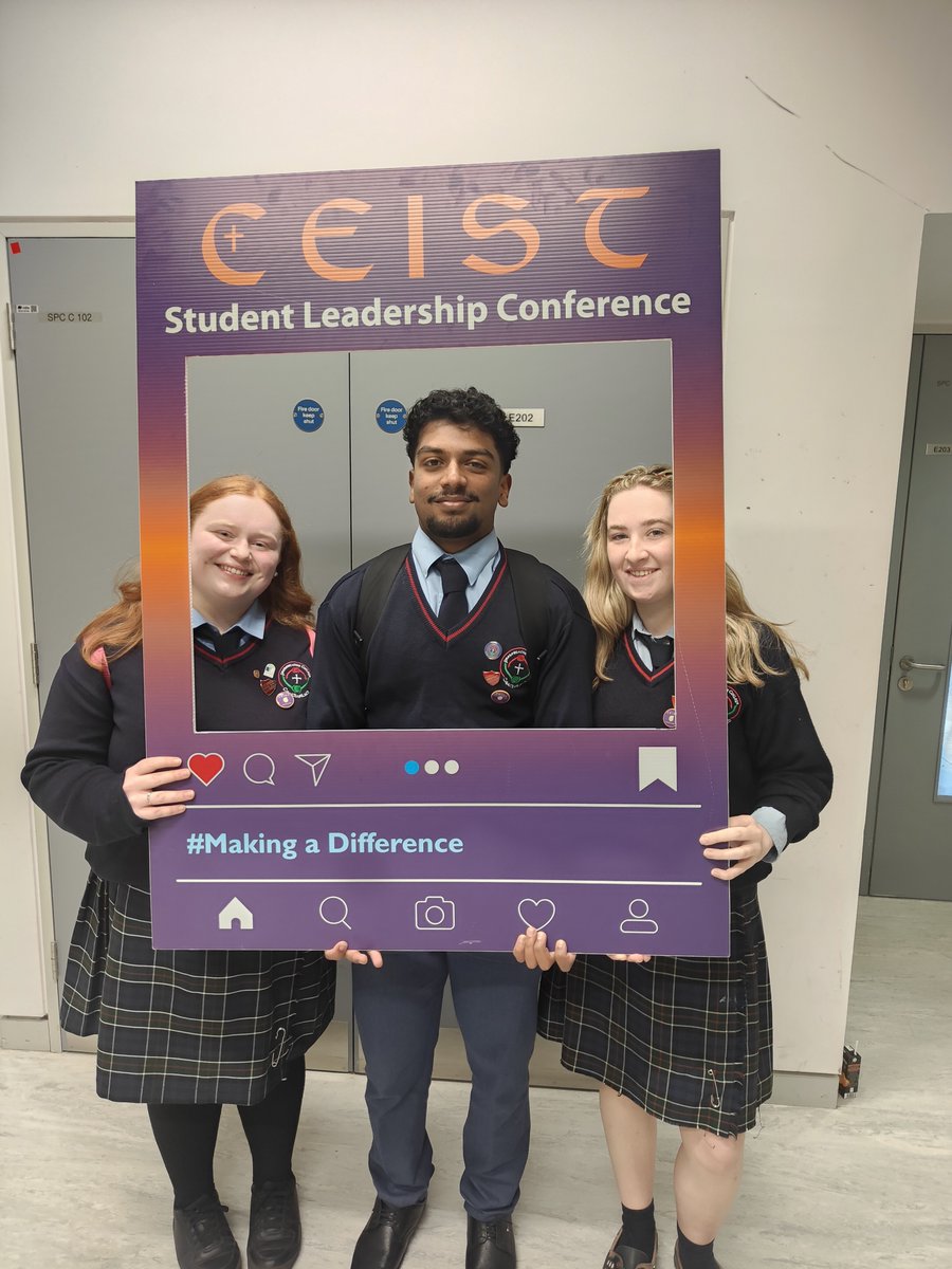 Presentation College (@pres_carlow) on Twitter photo Niamh, Leo and Sophie representing our school <a href="/Pres_Carlow/">Presentation College</a> at the <a href="/CeistTrust/">CEIST</a> Student Leadership Conference in <a href="/DCU/">Dublin City University</a> St. Patrick's Campus today. #LeadershipInAction #SharingIdeas #MakingADifference Niamh, Leo and Sophie representing our school <a href="/Pres_Carlow/">Presentation College</a> at the <a href="/CeistTrust/">CEIST</a> Student Leadership Conference in <a href="/DCU/">Dublin City University</a> St. Patrick's Campus today. #LeadershipInAction #SharingIdeas #MakingADifference