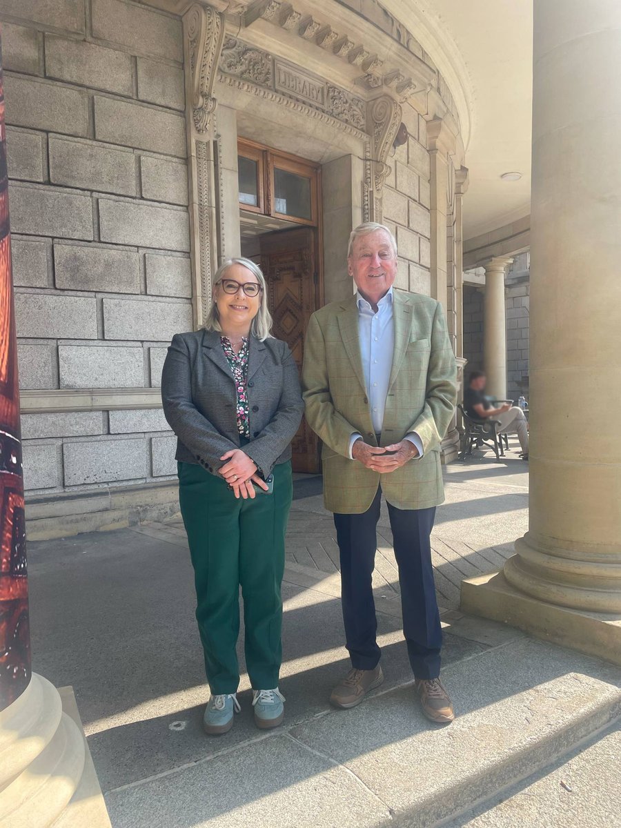 National Library of Ireland (@nlireland) on Twitter photo This morning we welcomed Dr Maurice Manning, academic and Chairperson of the Expert Advisory Group on Commemorations, 2012-23, to the National Library of Ireland (NLI).
This included a viewing of treasures in the Art Room with Dr Audrey Whitty, Director of the <a href="/NLIreland/">National Library of Ireland</a>. This morning we welcomed Dr Maurice Manning, academic and Chairperson of the Expert Advisory Group on Commemorations, 2012-23, to the National Library of Ireland (NLI).
This included a viewing of treasures in the Art Room with Dr Audrey Whitty, Director of the <a href="/NLIreland/">National Library of Ireland</a>.