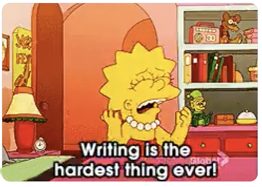 ECrowens's tweet photo. #thesimpsons #simpsonsmemes #lisasimpson #writers #writinglife #writinglifestyle #writerstears #ᴡʀɪᴛɪɴɢᴄᴏᴍᴍᴜɴɪᴛʏ https://t.co/fiJGMJz1Nw
