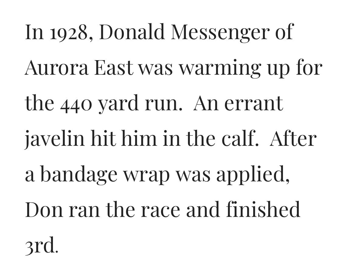 As we gear up for the 106th Annual Kane County Meet, it’s always fun to look through the history of the website sites.google.com/view/kane-coun…

This is one of my favorite anecdotes!