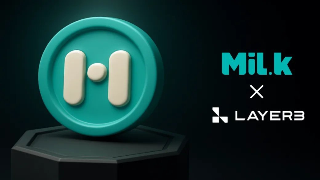 [EVENT] MiL.k x <a href="/layer3xyz/">Layer3</a> Quest is LIVE!
Complete the MiL.k x Layer3 Quest and share 120,000 MLK rewards!  

🔹 Event Period: May 7 – June 4 
🔹 Location: app.layer3.xyz/activations/ex…
🔹 How to Participate
1. Log in to Layer3 and visit the MiL.k Quest Page 
2. Hold 60 MLK or more in