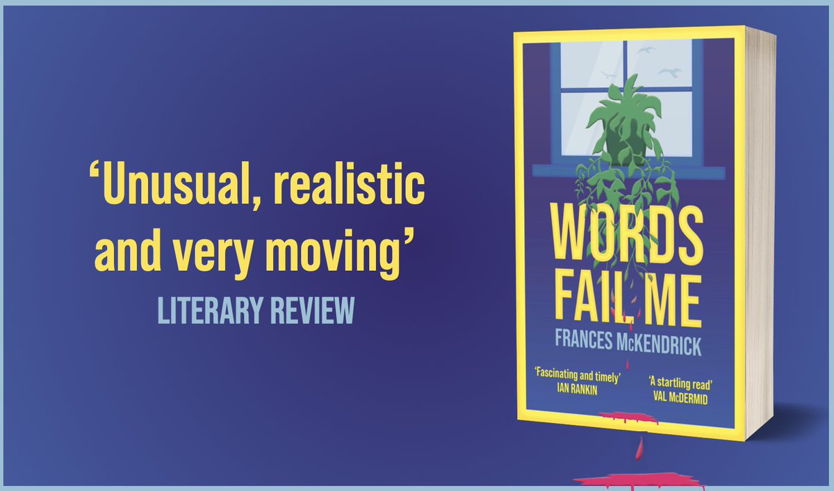 Eye Books (@eyeandlightning) on Twitter photo ‘Unusual, realistic and very moving, this fluently written novel deals with painful issues that need to be more widely discussed’ – a fantastic review of <a href="/Fran_McKendrick/">Frances McKendrick</a>’s Words Fail Me by <a href="/NJCooper_crime/">N J Cooper</a> in the <a href="/Lit_Review/">Literary Review</a> eye-books.com/books/words-fa… ‘Unusual, realistic and very moving, this fluently written novel deals with painful issues that need to be more widely discussed’ – a fantastic review of <a href="/Fran_McKendrick/">Frances McKendrick</a>’s Words Fail Me by <a href="/NJCooper_crime/">N J Cooper</a> in the <a href="/Lit_Review/">Literary Review</a> eye-books.com/books/words-fa…
