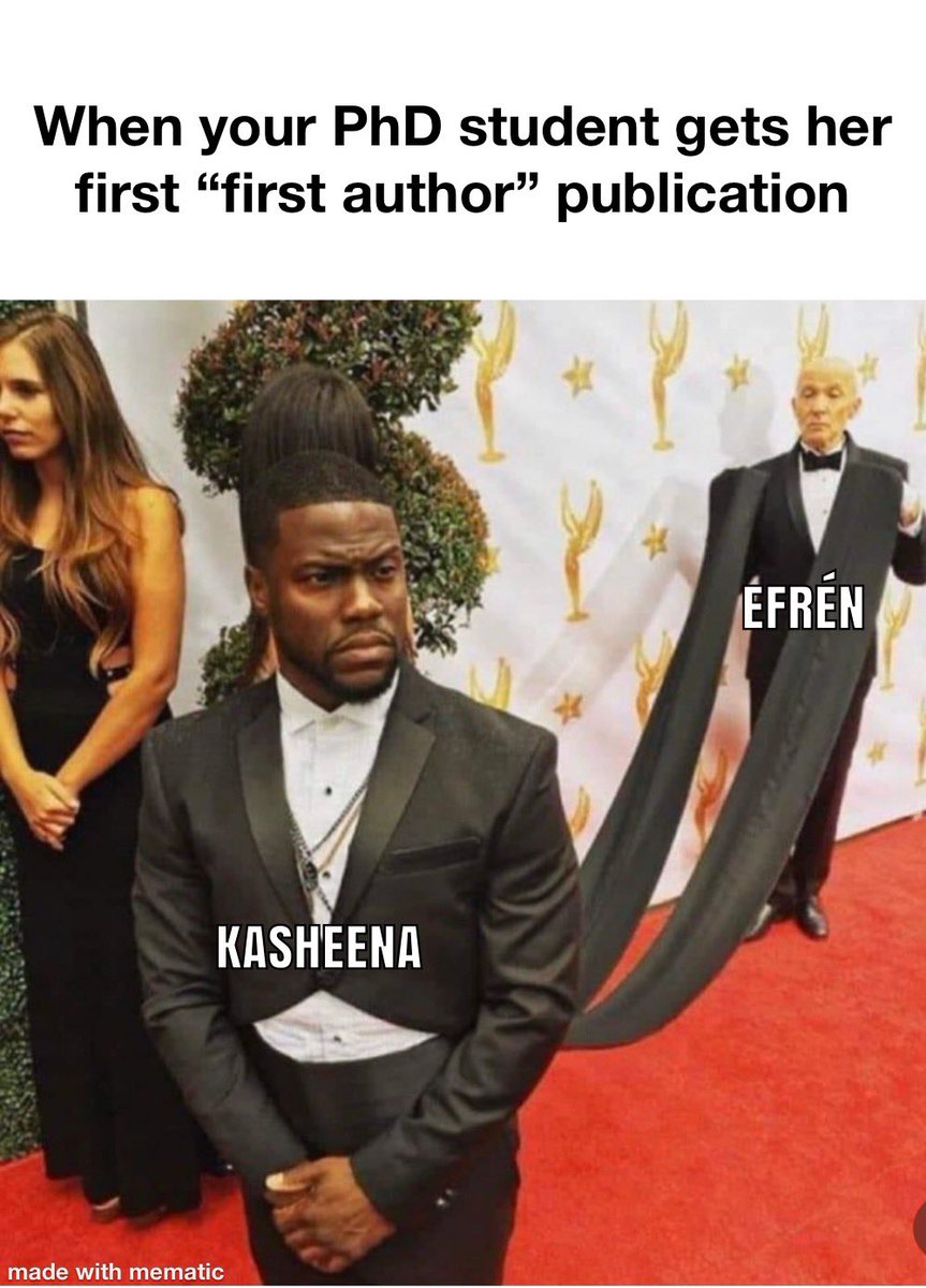 EfrenPoliPsy's tweet image. One of my UCLA Psych students just had their first “first author” paper accepted at Group Processes &amp;amp; Intergroup Relations, so I’m commemorating her achievement with 2 memes…