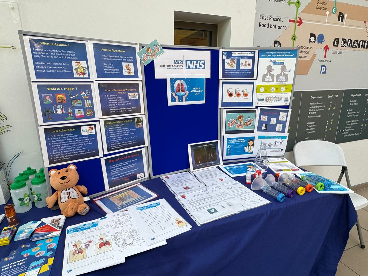 #WorldAsthmaDay <a href="/AlderHey/">🏥 Alder Hey 💙</a> come and see us in the atrium!
