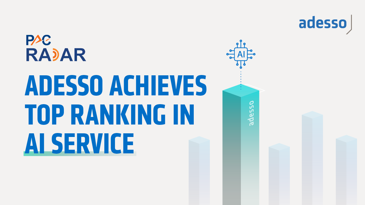 AI excellence delivered globally! adesso has been rated "Best in Class" in the PAC INNOVATION RADAR for AI-related Services in Germany 2024!

This recognition strengthens our role as your trusted partner, combining AI expertise, research collaborations, and client-centric