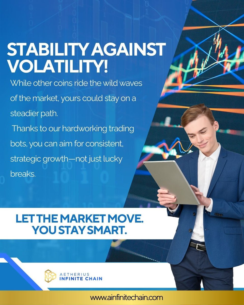 While other coins ride the chaos of crypto volatility...

Aetherius Infinite Chain is designed to stay the course — delivering consistency over chance, and strategy over luck. 🎯

Powered by intelligent trading bots and innovative algorithms, our platform helps you grow smart —
