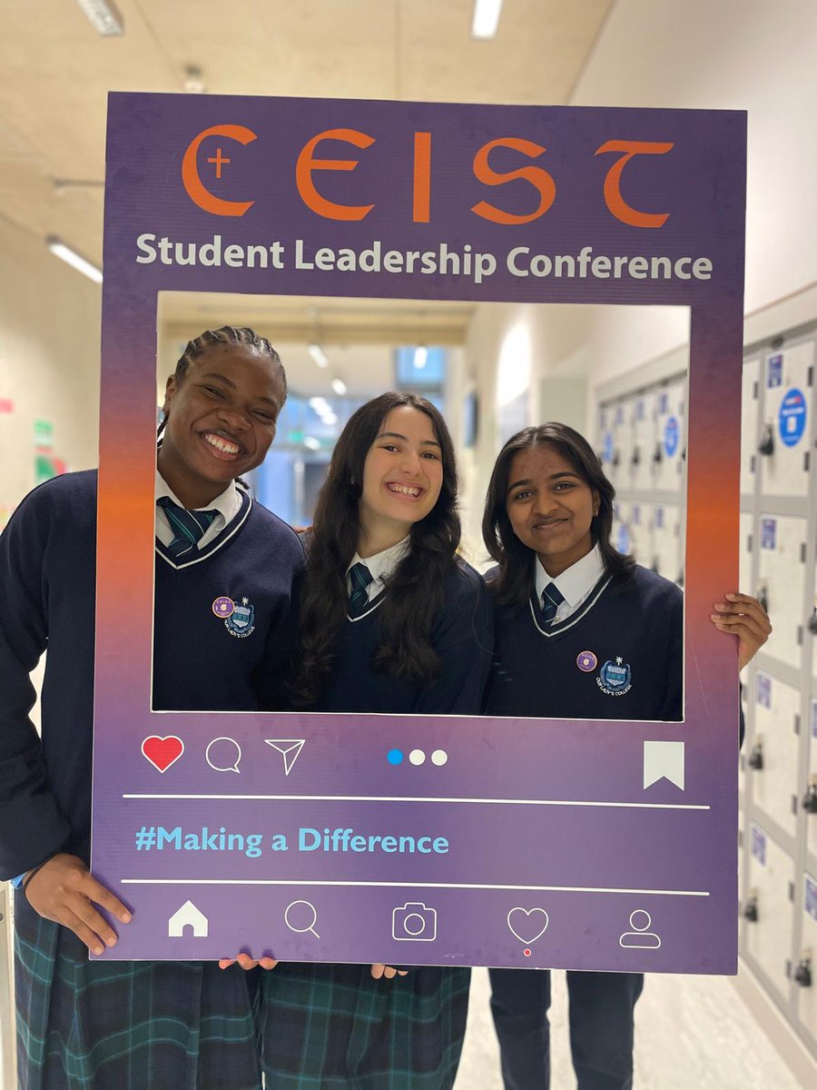 Kevwe, Gabriela &amp; Agase at the <a href="/CeistTrust/">CEIST</a> Student Leadership Conference today.